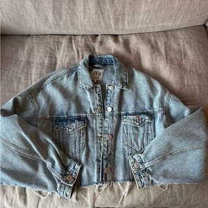 Zara cropped jean jacket